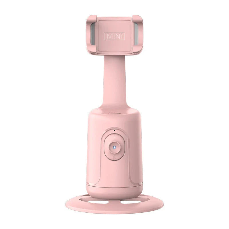 360° Auto-Tracking Smartphone Gimbal with AI Face Tracking, Stabilization, and 360° Rotation for Vlogging, Live Streaming, and Video Recording