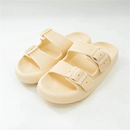Women's comfortable EVA thick-soled sandals and slippers in various colors