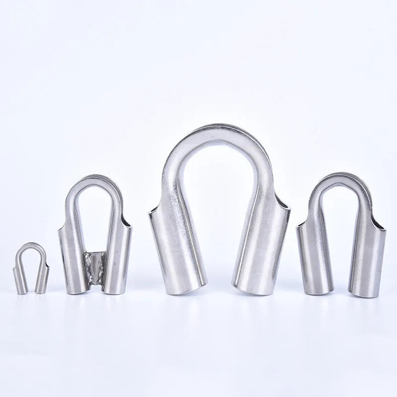 Stainless steel tubular chicken heart ring for pipe connections, showing circular design with clamping mechanism