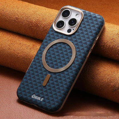 Triangle shield magnetic suction phone case in black with shockproof protection for iPhone