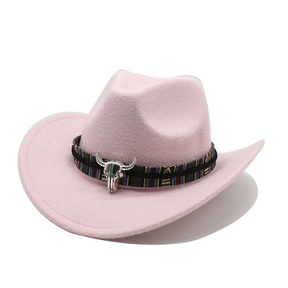 Western cowboy hat with bell crown design in polyester fabric, adjustable 56-58cm fit, shown in army green colour