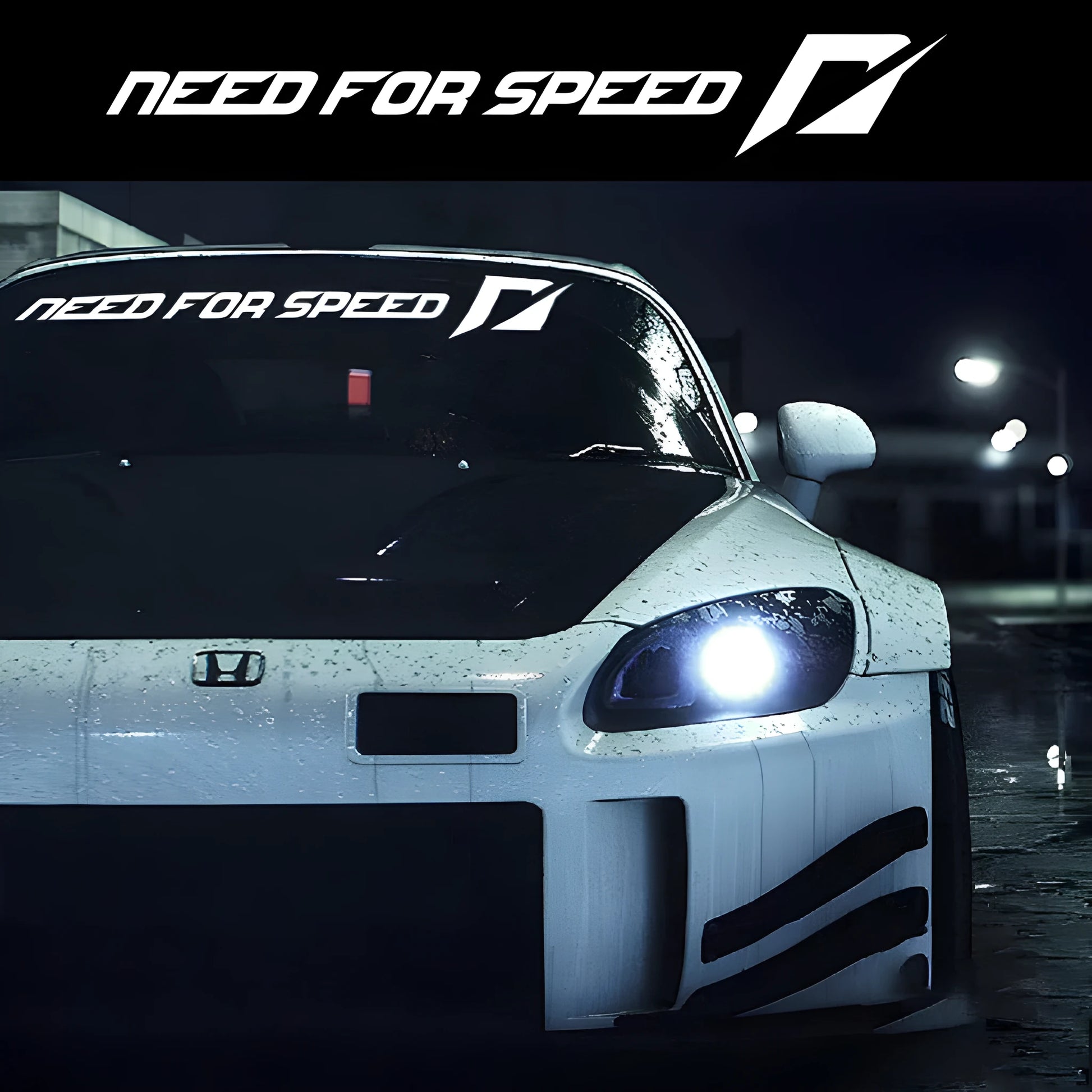 Need For Speed inspired vinyl car decal for windshield or side window application