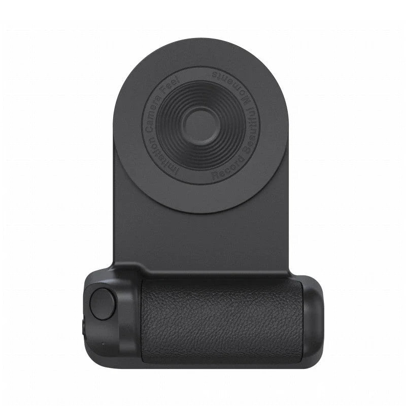 Versatile magnetic camera phone holder with rotatable design, secure grip, and ergonomic handle for stable mobile photography