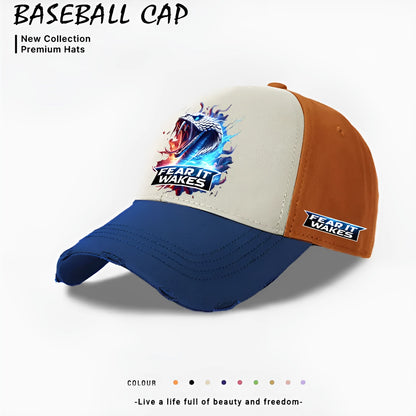 Men's polyester baseball cap in beige colour with European and American casual styling