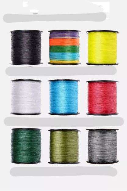 Hook Drop Spinning Wheel Fishing Line with high-strength PE material in various colors