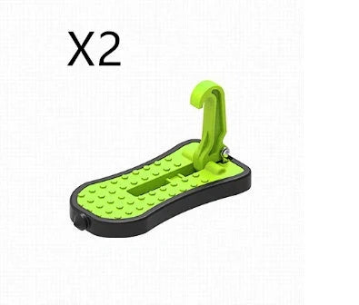 Adjustable pedal accessory made of aluminum alloy for automatic transmission vehicles, available in various colors like silver, black, red, and green