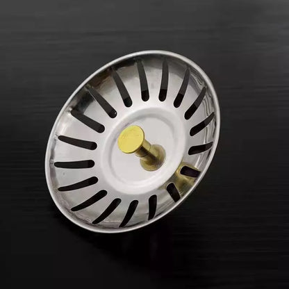 Stainless steel kitchen sink turnbuckle with alloy filter screen for secure plumbing