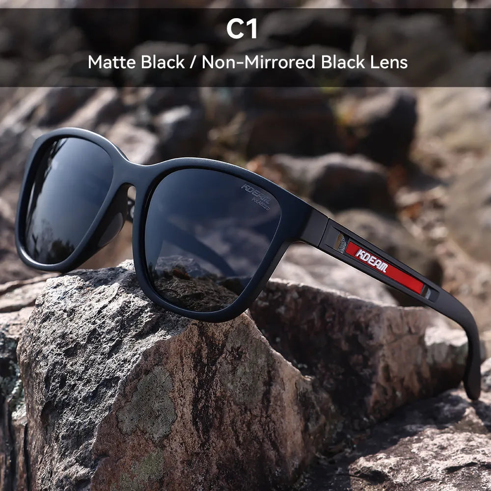 Retro style sunglasses with metal hinges and TAC lenses in multiple colour options