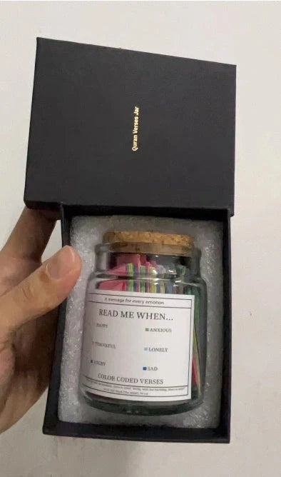 Bible Verses In A Jar glass container with 90 inspirational verses