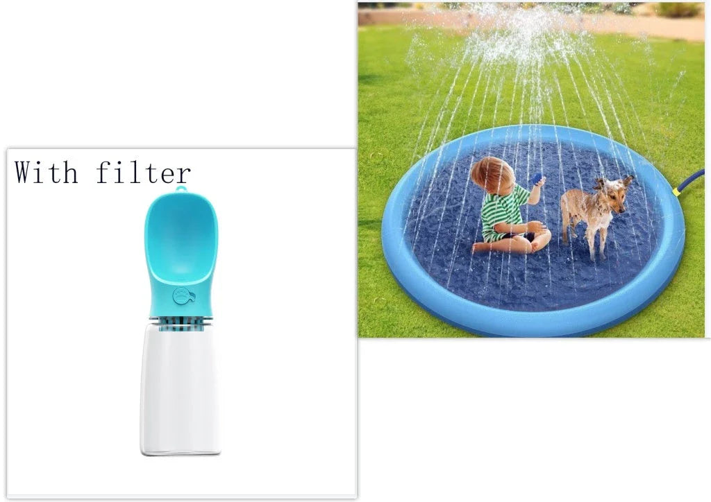 Splash Pad for Kids and Pets - Durable, Non-Slip Outdoor Water Play Mat for Refreshing Backyard Fun