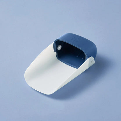 Children's blue and red faucet extender wash station for easy handwashing