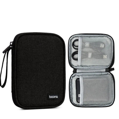 2.5-inch mobile hard disk protective Oxford cloth cover in grey and black colour options