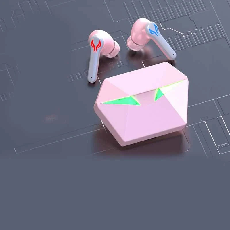 COJINMA J116 true wireless earbuds in black, white, and pink with charging case