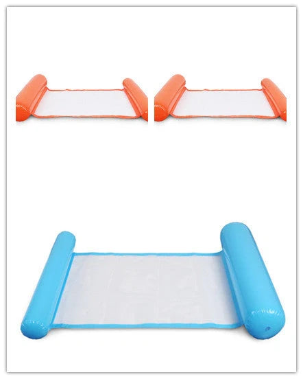 Inflatable Water Lounge Chair in pool with hammock-style design for ultimate relaxation