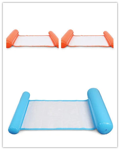 Inflatable Water Lounge Chair in pool with hammock-style design for ultimate relaxation