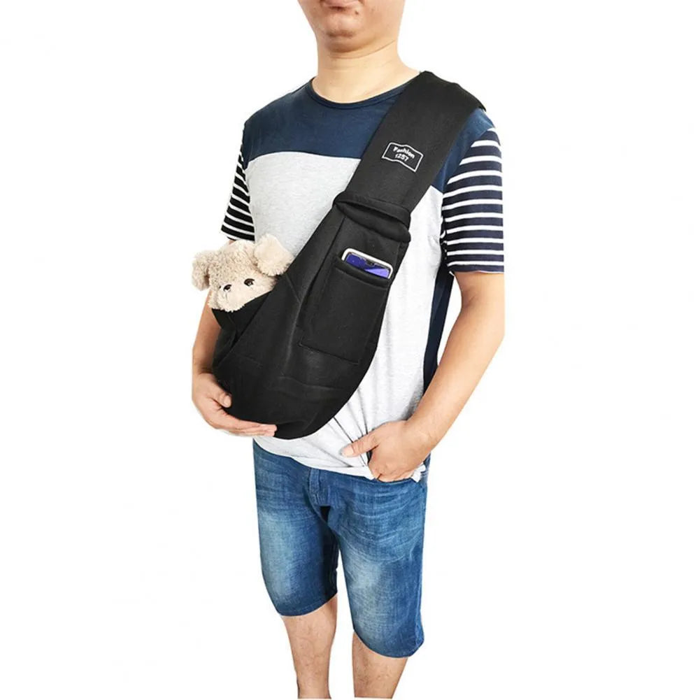 Large folding cat messenger backpack with breathable mesh sides shown in multiple colour options.
