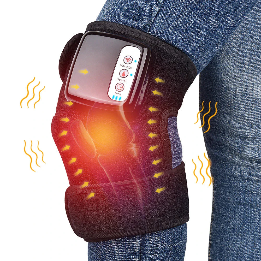 Portable Infrared Heating Knee & Elbow Massager with Vibration Therapy for Pain Relief and Joint Support