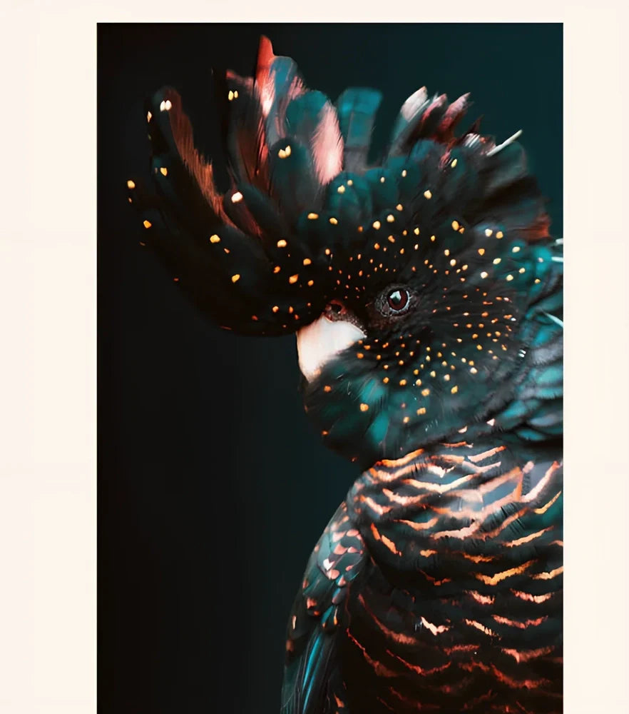 Frameless animal print canvas wall art with chemical fiber material for bedroom decoration in multiple sizes