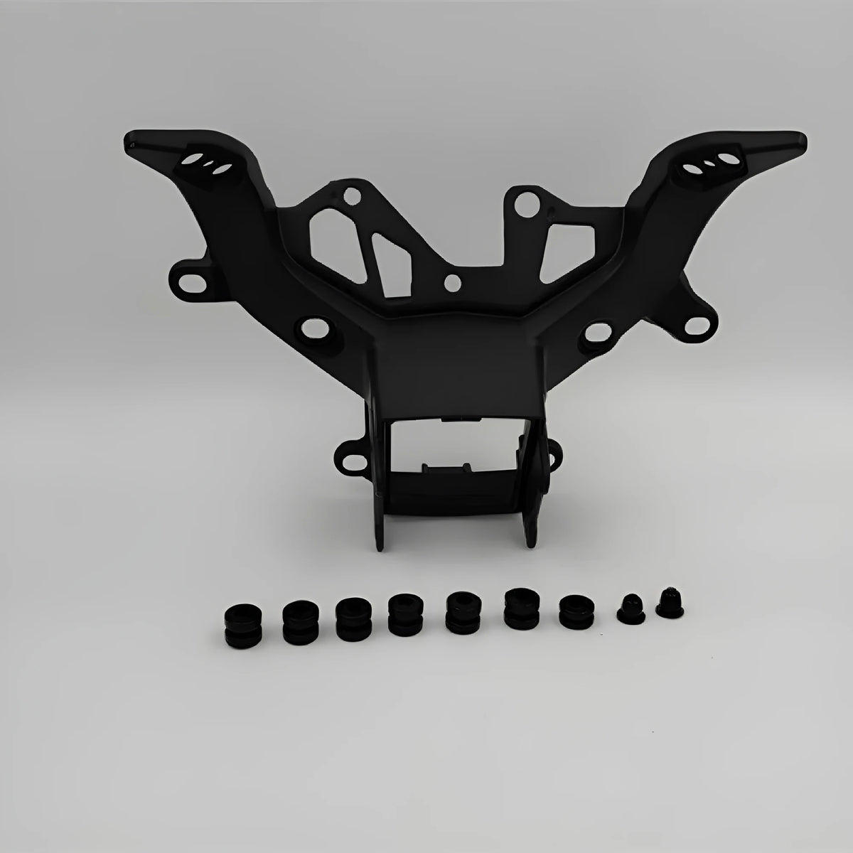 Black heavy aluminium headlight bracket for BMW S1000RR motorcycle 2009 to 2018 models