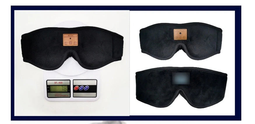3D Bluetooth Sleep Headphones Eyemask with ultra-thin stereo speakers and space memory foam