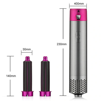 Multifunctional hot air curling iron in six colours with constant temperature technology and UK electrical compatibility