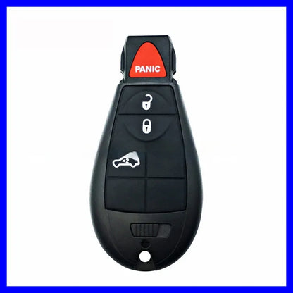Dodge car key shell replacement in ABS brass, 85x42x15mm, with nylon case for Chrysler vehicles