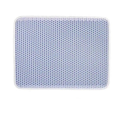 Waterproof cat litter mat with honeycomb design for easy cleanup