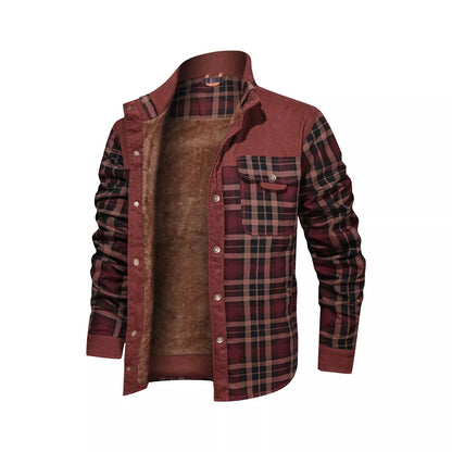 Men's cotton casual coat jacket for autumn and winter in various patterns