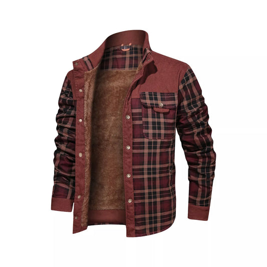 Men's cotton casual coat jacket for autumn and winter in various patterns