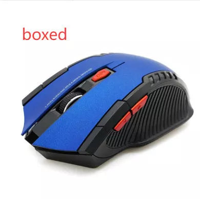 2.4G Wireless Optical Gaming Mouse with adjustable DPI settings in multiple colors