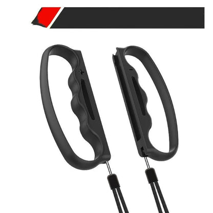 Two Joy-Con controller handle grips with hand ropes in AVS material