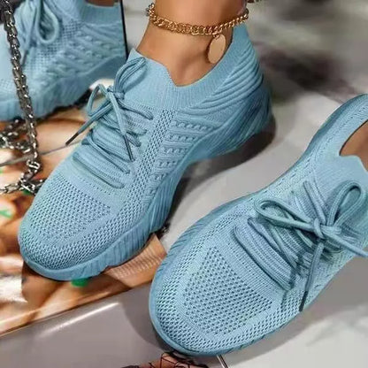 Women's thick bottom solid color dad sneakers in various colors and sizes