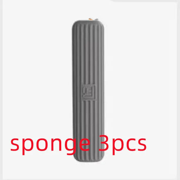Portable mini squeeze mop with biodegradable cotton head and plastic handle for household and car cleaning