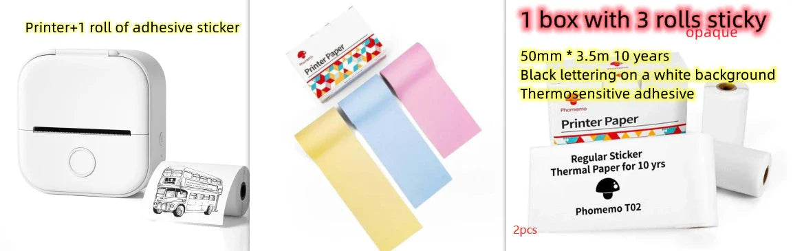 Portable Thermal Label Printer with Bluetooth Connectivity for Home, Office, and Small Business Organization