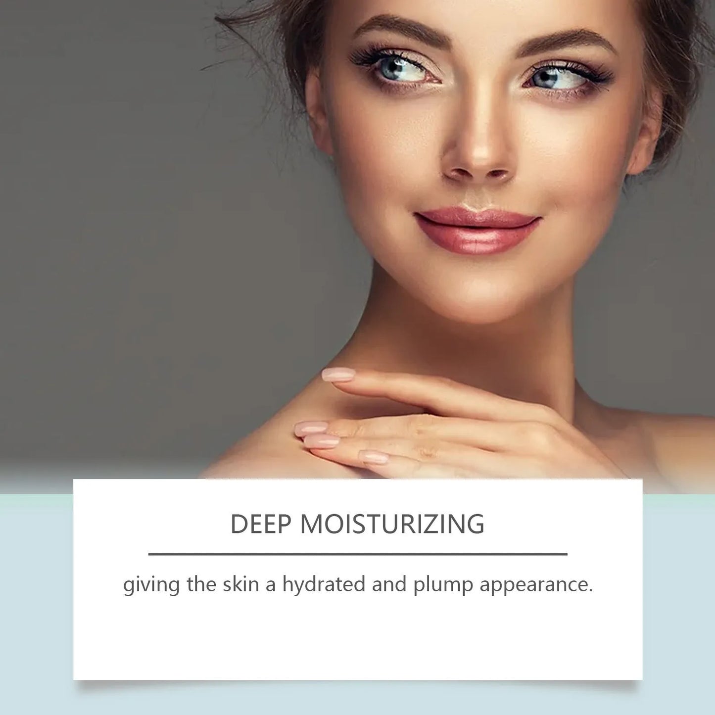 White single-use facial sheet mask for firming and lifting skin with collagen and hyaluronic acid