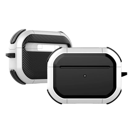 AirPods protective sleeve case in clamshell design with multiple colour options showing charging port cutouts