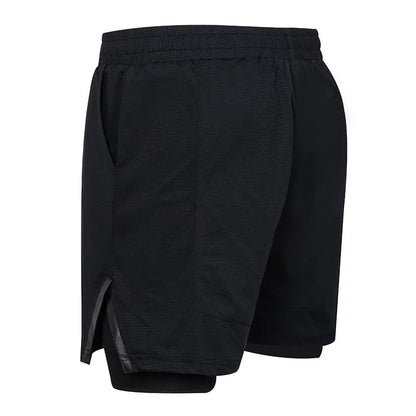 Men's quick-drying small plaid sports shorts in mid waist design available in six colours