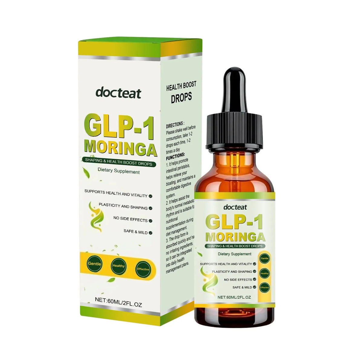60ml bottle of Horseradish Tree Drops Pure Formula Extract herbal supplement