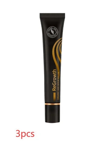 Rejuvenating Organic Hair Serum with roller applicator and natural ingredients for hair and scalp nourishment