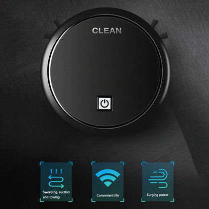 3-in-1 Robot Vacuum Cleaner with smart sensors and 1800Pa suction