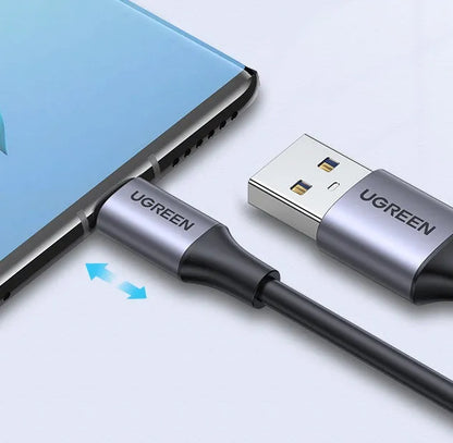 Black Lvlian 1m USB to USB-C charging and data cable for mobile phones and tablets
