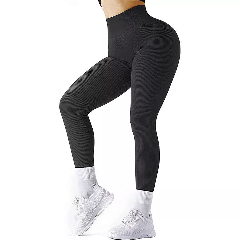 Women's high waist seamless leggings in various colors for fitness and casual wear