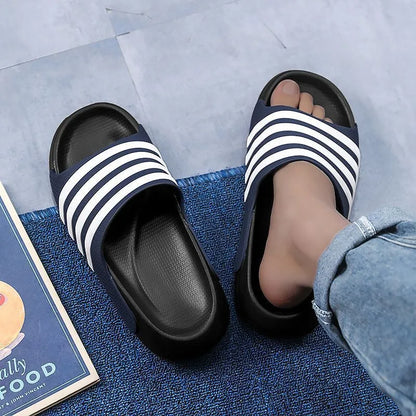 Casual PVC outdoor slippers for teenagers with EVA sole in multiple colour options