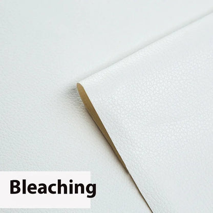 Self-adhesive leather repair patch 50cm x 138cm 0.5mm PVC in black for sofa and car seat