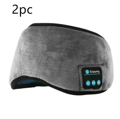 Wireless Bluetooth 5.0 Sleep Headphones with Plush Sleep Mask and Music Player