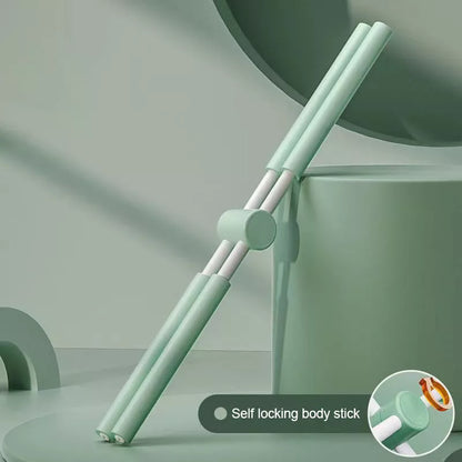 Positive Cross Body Stick for yoga and chiropractic use in floral powder, space gray, malachite green, and misty blue