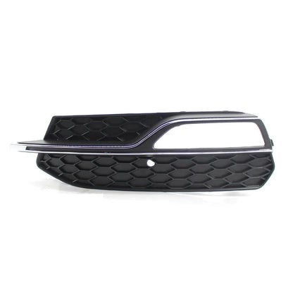 Black ABS plastic fog lamp grille for 2013-2016 Audi A3 Sport and S3 front bumper.