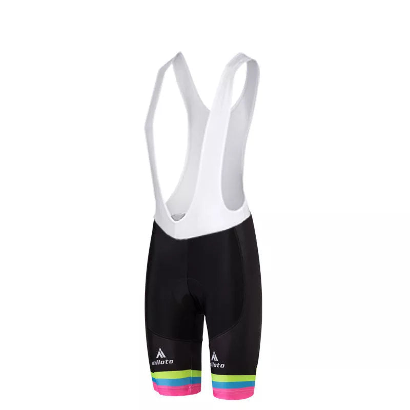 Men's Summer Cycling Kit in White and Black with moisture-wicking fabric