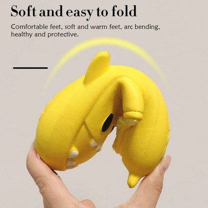 Cartoon Shark EVA Home Slippers in various colors with waterproof soft bottom