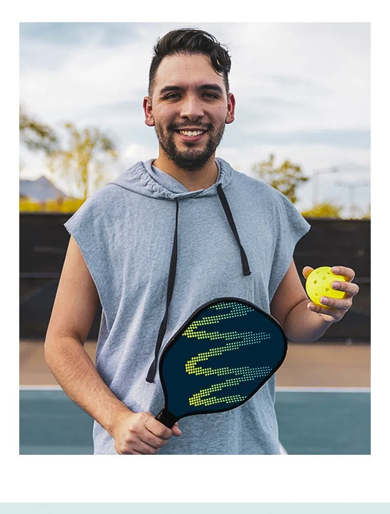 High density fibreglass table tennis racket with a single red rubber surface for outdoor sports.